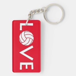 Volleyball Love Sleutelhanger