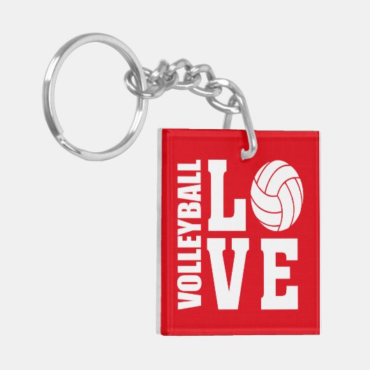 Volleyball Love Sleutelhanger (Voorkant Links)