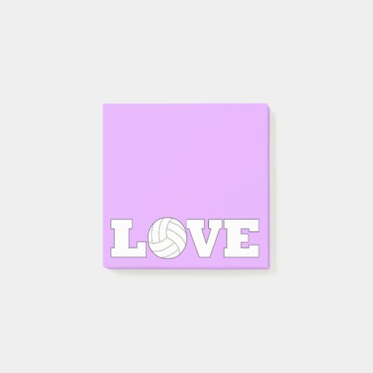 Volleyball LOVE Sportcoach of Player-desktop Post-it® Notes (Voorkant)