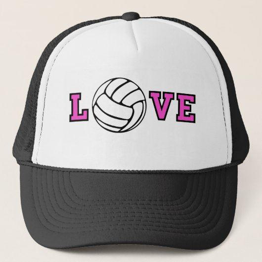 Volleyball Love Trucker Pet (Voorkant)