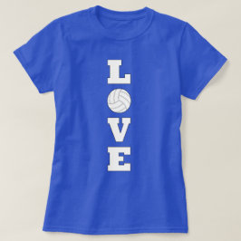 Volleyball LOVE Verticaal grafisch T-shirt