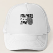 Volleyball Love Volleyball Spelers Passion DNA Trucker Pet (Voorkant)