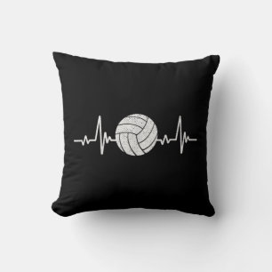 Volleyball Lover Heartbeat Retro Volleybal Kussen