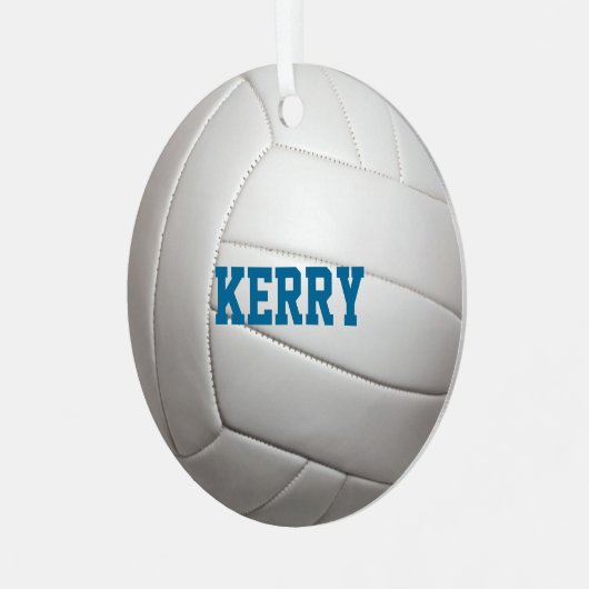 Volleyball Lover Personalized Ornament (Voorkant links)