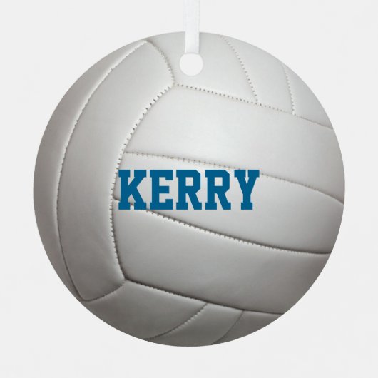 Volleyball Lover Personalized Ornament (Voorkant)