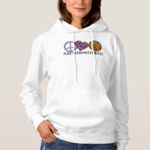 Volleyball Lover-plezier - Peace Love Volleyball Hoodie