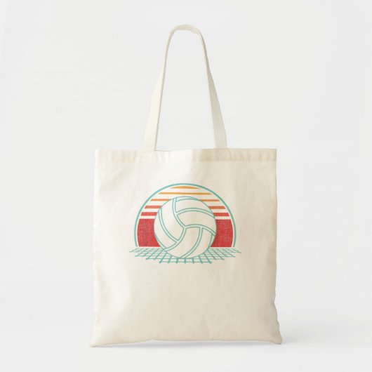 Volleyball Lover Retro 80s Style Player 68 Tote Bag (Voorkant)