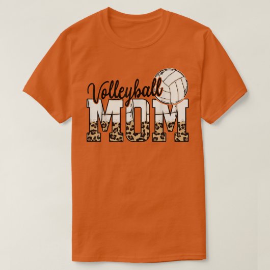 Volleyball Ma Leopard Beach Volley Moederdag P T-shirt (Design voorkant)