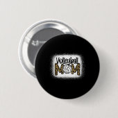 Volleyball Ma Leopard Bleaching Fun Moederdag W Ronde Button 5,7 Cm (Voorkant /achterkant)