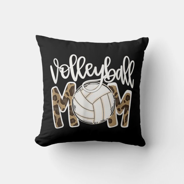 Volleyball Ma Leopard Fun Ball Mam Moederdag G Kussen (Voorkant)