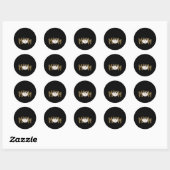 Volleyball Ma Leopard Fun Ball Mam Moederdag G Ronde Sticker (Vel)