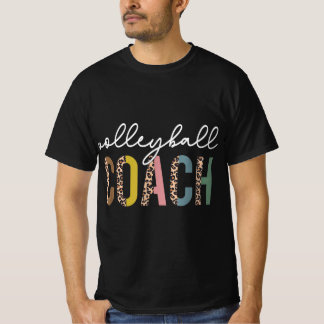 Volleyball Ma Leopard Volleyball Coach Team Gift T-shirt