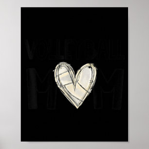 Volleyball Ma Life Game Day Vibes Volleyball Moth Poster