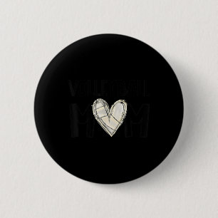 Volleyball Ma Life Game Day Vibes Volleyball Moth Ronde Button 5,7 Cm