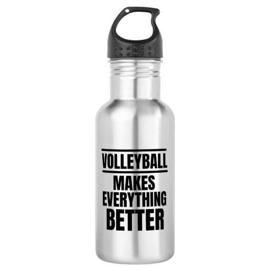 Volleyball maakt alles beter waterfles (Voorkant)