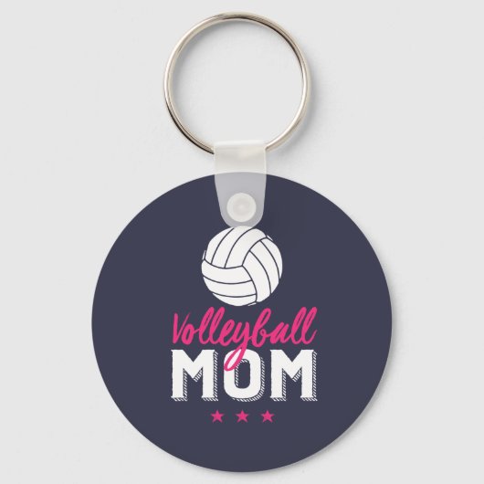Volleyball Mam Proud Moeder Zoon van sportspeler Sleutelhanger (Voorkant)