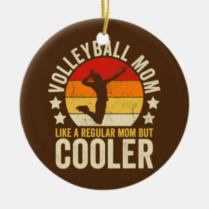 Volleyball mama als een gewone moeder maar koeler keramisch ornament