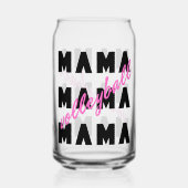 Volleyball Mama Blikvorm Glas (Achterkant)