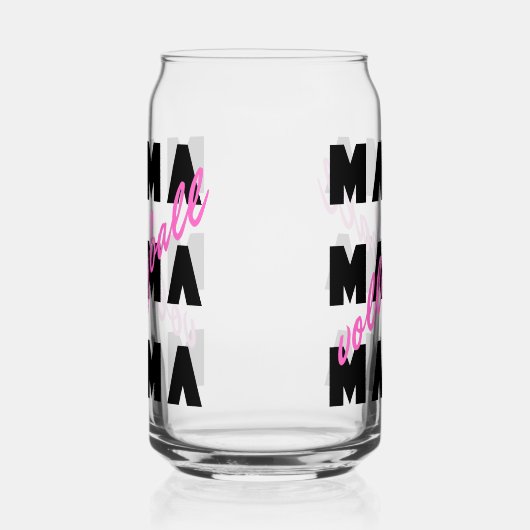 Volleyball Mama Blikvorm Glas (Links)