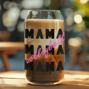 Volleyball Mama Blikvorm Glas