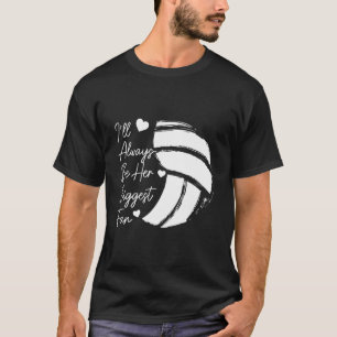 Volleyball mama haar grootste volleybaldochter t-shirt