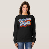Volleyball mama Leopard Ball mama Moederdag Gift Trui (Voorkant volledig)