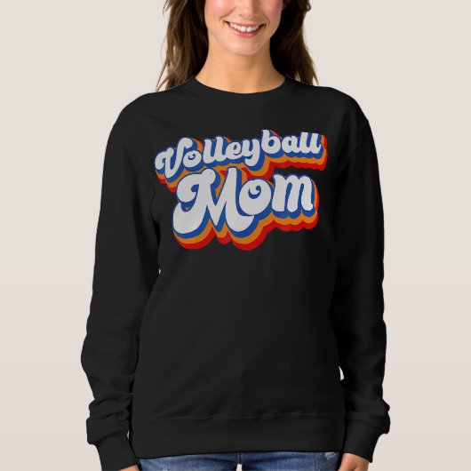Volleyball mama Leopard Ball mama Moederdag Gift Trui (Voorkant)