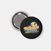 Volleyball Mama Magnet – Retro Volleyball Mom (Voorkant / Achterkant)