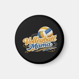 Volleyball Mama Magnet – Retro Volleyball Mom