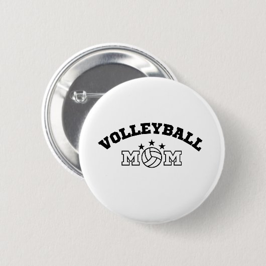 Volleyball mama ronde button 5,7 cm (Voorkant /achterkant)