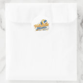 Volleyball Mama Sticker (Retro Schrift) (Tas)