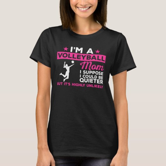 Volleyball mama t-shirt (Voorkant)