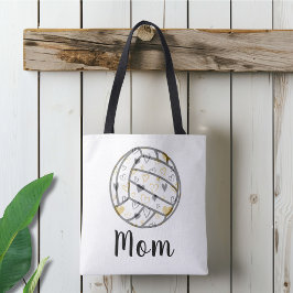 Volleyball mama tote bag