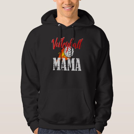 Volleyball Mama Volleyball   Hoodie (Voorkant)