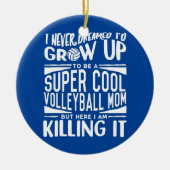 Volleyball mama Volleyball Lover Moederdag Keramisch Ornament (Voorkant)