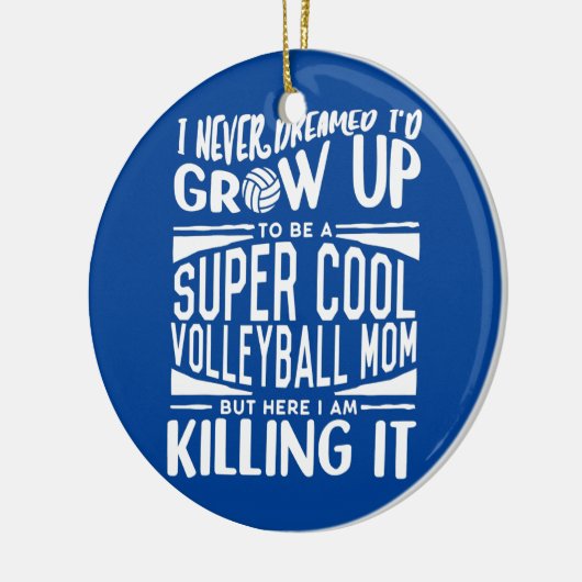 Volleyball mama Volleyball Lover Moederdag Keramisch Ornament (Links)