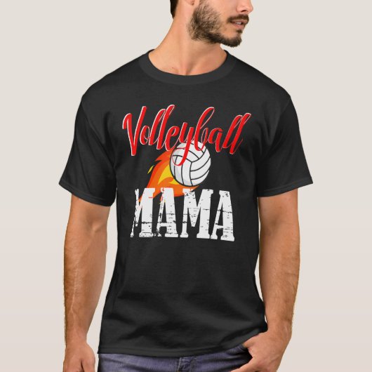Volleyball Mama Volleyball   T-shirt (Voorkant)