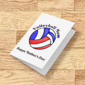 Volleyball mama voor Moederdag Kaart