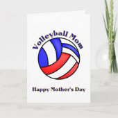 Volleyball mama voor Moederdag Kaart (Voorkant)