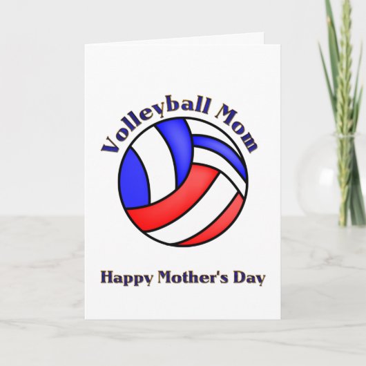 Volleyball mama voor Moederdag Kaart (Voorkant)
