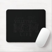 Volleyball mama vrouwen die leven van Volleyball M Muismat (Met muis)