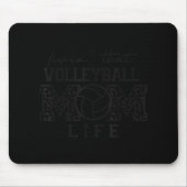 Volleyball mama vrouwen die leven van Volleyball M Muismat (Voorkant)