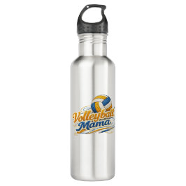 Volleyball Mama Water Bottle (Retro Script) Waterfles