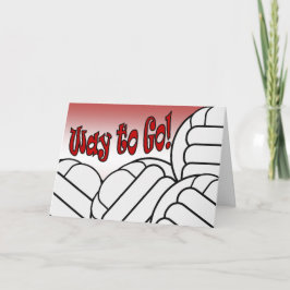 Volleyball - Manier te gaan! Congrats! Geweldige! Kaart