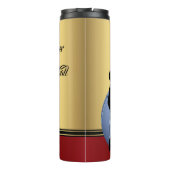 Volleyball Mannelijke spelbegolegant aanpassen Thermosbeker (Achterkant)