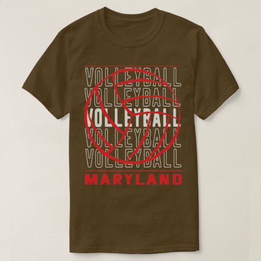 Volleyball Maryland T-shirt (Design voorkant)
