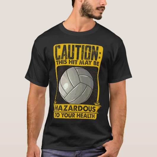 Volleyball met Gezegden Vrouwensport T-shirt (Voorkant)
