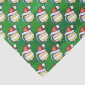 Volleyball met kerstPet Tissuepapier (Detail)