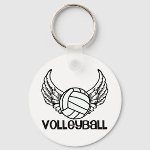Volleyball met Wings Sleutelhanger