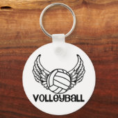 Volleyball met Wings Sleutelhanger (Voorkant)